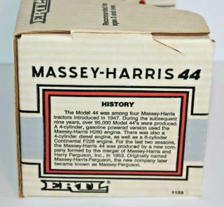 ERTL 1:16 Scale Massey Harris 44 Die Cast Toy Tractor 4