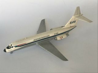 Early Revell Sas Douglas Dc - 9,  1/120,  Built & Finished For Display,  Good.