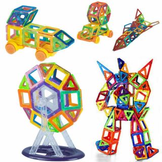 158pcs Magic Magnetic Construction Building Toys Magnets Toy Early Education