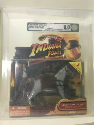 Afa Graded Indiana Jones Action Figure With Horse Raiders Of The Lost Ark Rare 9