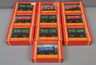 Hornby Oo Scale Freight Wagons: R127,  R024,  R149,  Etc [10] Ln/box