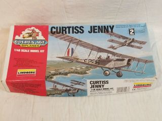Lindberg 1/48 Curtiss Jenny Jn - 4 - Wwi & Postwar Biplane