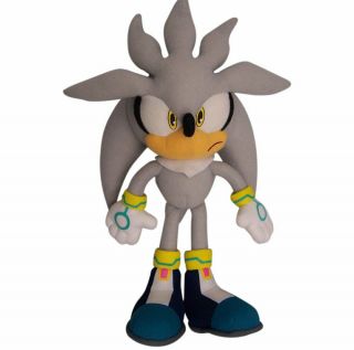 Great Eastern Sonic The Hedgehog Silver Sonic 13 " Stuffed Plush Authentic Usa