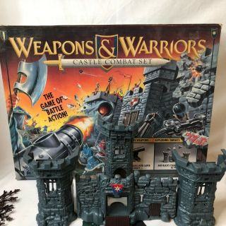 Vintage 90s Weapons & Warriors Castle Combat Play Set Game Pressman 1994
