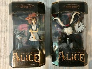 Ea Games American Mcgee’s Alice White Rabbit And Alice Collectible Figures Nib