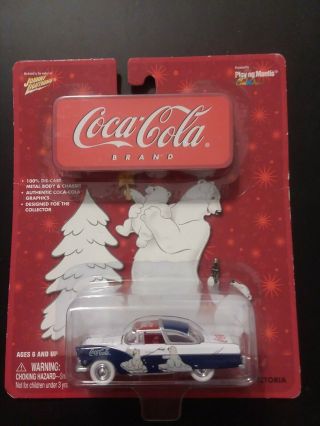Johnny Lightning Coca - Cola 1955 Ford Crown Victoria White Lightning Chase Car