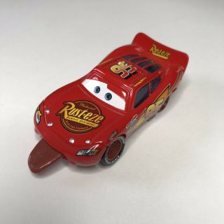Disney Pixar Cars Lightning Mcqueen Finish Line Tongue Out Diecast Loose