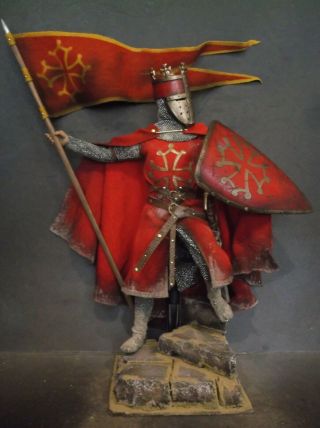 12 " Custom Raymond Iv Of Toulouse,  Medieval Crusader Knight 1/6 Figure Ignite