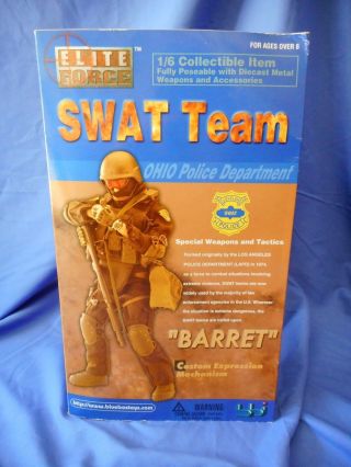 Blue Box Toys Elite Force Swat Team Ohio Police Dept.  Barret 12 " Figure Bbi