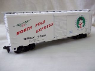 Athearn Bev - Bel 1988 Christmas Train Box Car North Pole Express Ho Scale