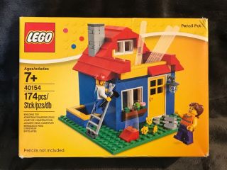 Lego 40154 - Iconic Pencil Pot House Set - Box - 2015 Rare Htf