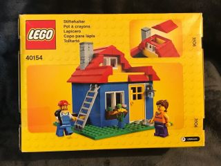 LEGO 40154 - Iconic Pencil Pot House Set - Box - 2015 RARE HTF 3