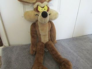 Wile E Coyote Vintage Looney Tunes Soft Plush Toy Warner Bros 1997 16 "