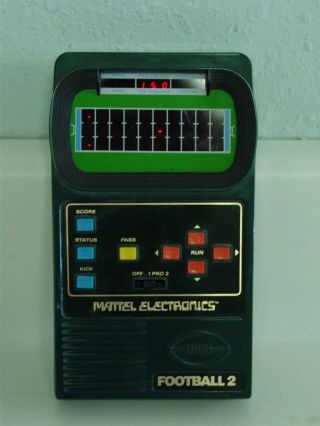 Vintage 1978 Mattel Electronics Football 2,  Hand Held Game,