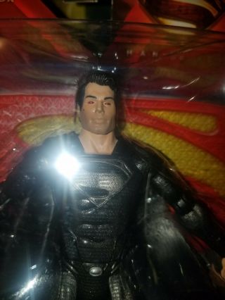 DC Movie Masters Man of Steel Superman with Black Suit Action Figure MIB 2