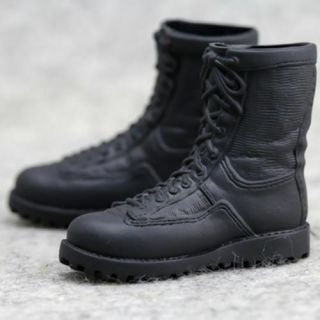 1:6 Military Soldier Combat Boots Black Shoes Model Fit 12  Action Figure