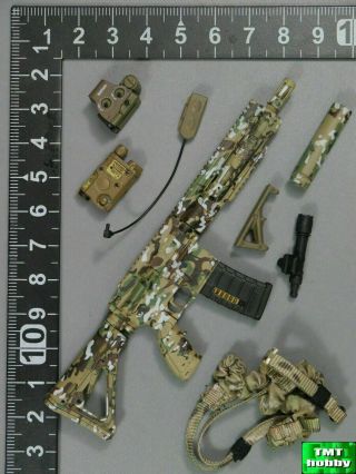 1:6 Scale Mini Times M009 Navy Seal Team Six - 416d Rifle Set (multicam)