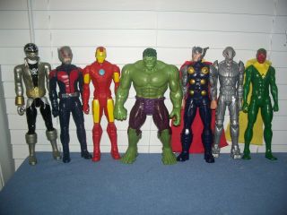 Marvel Thor Hulk Iron Man Vision Ant - Man Ultron 12 " Figures Hasbro & Megaforce