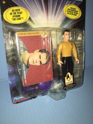 Playmates Star Trek Special Anniversary Edition Captain Pike Action Figure Moc