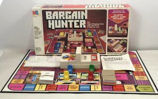 Vintage 1981 Bargain Hunter Board Game (milton Bradley) Complete,  Vgc