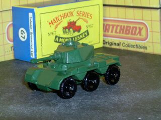 Matchbox Lesney Alvis Saladin Armoured Car 67 A1 30bpw D - C Sc1 V/nm Crafted Box