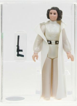 Star Wars 1977 Vintage Kenner Princess Leia Brown Hair & Belt (hk) Loose Afa 75,