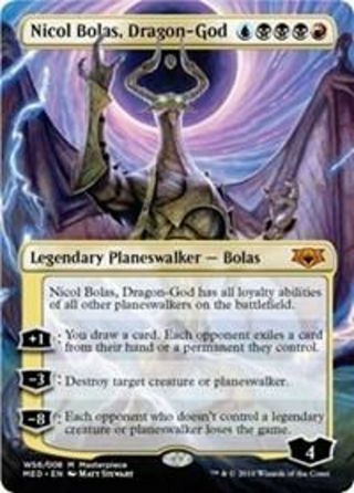 [foil] Nicol Bolas,  Dragon - God [nm] - War Of The Spark: Mythic Edition Mtg Foil