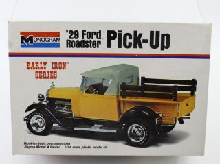 1929 Ford Roadster Pick - Up Truck Early Iron Series Monogram 1:24 7555 Model Kit