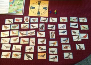 Vintage 1958 GAME OF BIRD WATCHER by Parker Brothers Board Game - COMPLETE 6