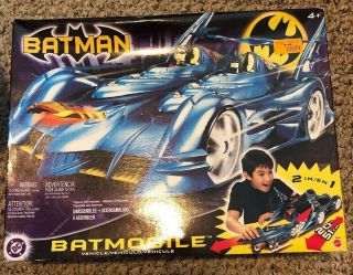 2003 Mattel Dc Batman 20 " Batmobile W/detachable Robin Motorcycle