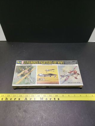 1967 Revell Models 1/72 Scale: 3 Pioneer Fighters Of World War I