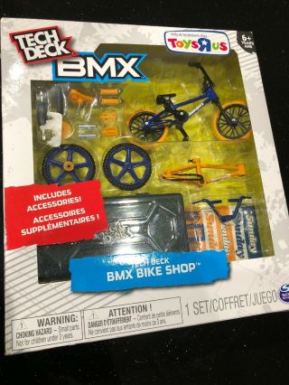 Tech Deck – Bmx Bike Shop Sunday With Accessories And Storage Container.