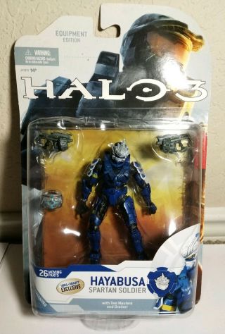 Halo 3 Equipment Edition Spartan Soldier Hayabusa Blue Exclusive Rare