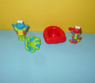 1996 TYCO Sesame Street Plastic Toys Elmo Cookie Monster Scuba w/ Octopus 2