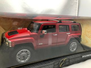 1/18 Scale Metal Die Cast Model Mattel Hot Wheels Hummer H3 Red
