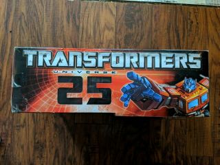 Transformers Universe 25th Anniversary G1 Optimus Prime MISB Hasbro VHTF 3