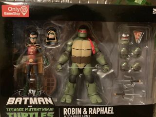 Batman Vs Tmnt Robin And Raphael 2 Pack Ninja Turtles Sdcc Gamestop