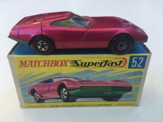 Matchbox 52 A Dodge Charger In Orig Type B Box