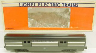 Lionel 6 - 9594 York Central Aluminum Baggage Car Ex/box