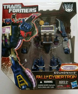 Transformers Fall Of Cybertron Soundwave Voyager Foc With Laserbeak