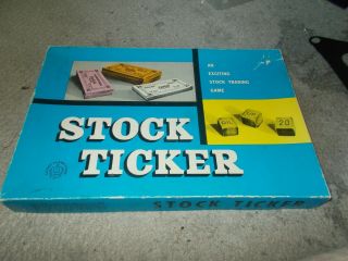 Stock Ticker Board Game Copp Clarke 100 Complete Vg,  Shape