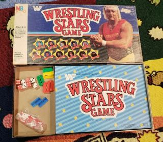 1985 Milton Bradley Wwf Wrestling Superstars Board Game 4529 Rare Vintage
