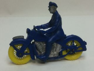 Auburn Rubber Co.  Harley Davidson Police Motorcycle Made In Usa Circa 1950s