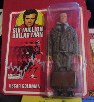 Action Figure Retro Bif Bang Pow The Six Million Dollar Man Oscar Goldman Fembot