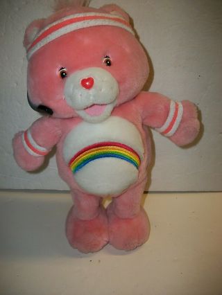 Pink Care Bears Talking Exercise Cheer Bear
