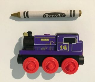 Thomas Wooden Railway: Locomotive Purple Train Engine Charlie ©2012 Retired,  Euc