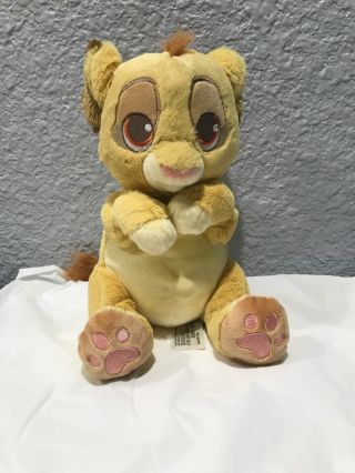Disney Baby Simba 10”plush Toy Soft Stuffed Animal The Lion King Character (a)