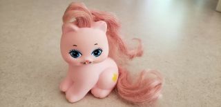 Mattel 1991 My Little Pretty Kitty Mimi Re - Release Pink Cat Smoke - Home