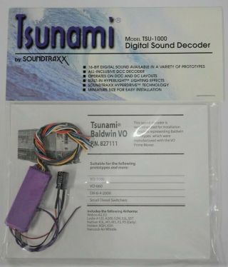 Soundtraxx Tsunami Sound Decoder - Baldwin Vo - 827111