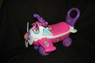 Disney Minnie Mouse Ride - On Plane Toy & Sounds -.  Kiddieland